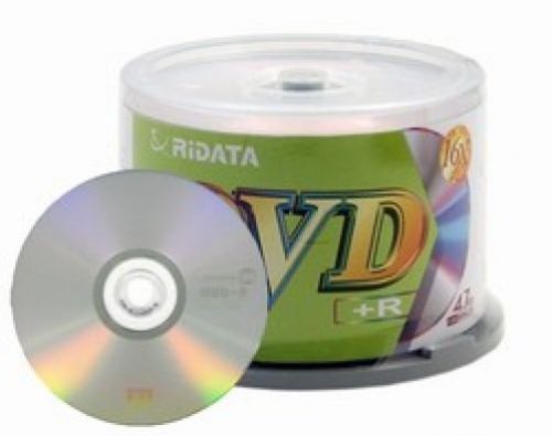 600 Ritek Ridata 16X DVD+R 4.7GB (RiData Logo on Top)