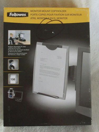 Fellows Monitor Mount CopyHolder - Adjustable Hold 150 pages - CRC80333