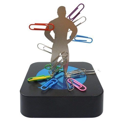 Man Magnetic Sculpture Block with Paper Clip Holder Executive Gift Fun Gift