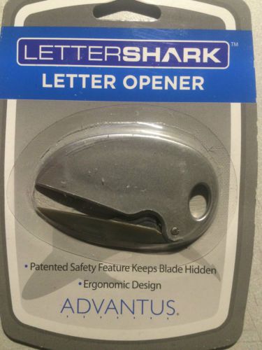LetterShark Letter Opener, 2 1/4&#034; Gray/Silver (91002) SOLD INDIVIDUALLY - NEW