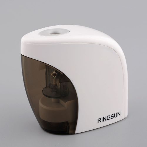 New Automatic White Electric Battery Switch Pencil Sharpener For Office School