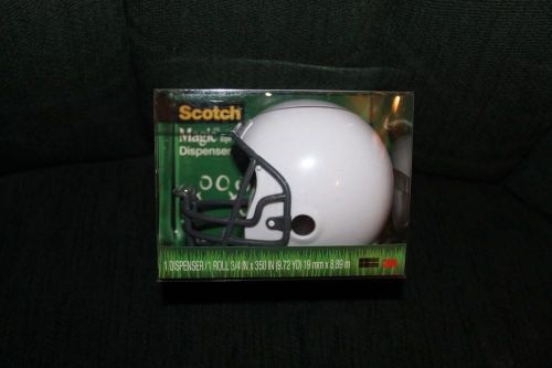 Scotch Helmet Tape Dispenser with Scotch Magic Tape White