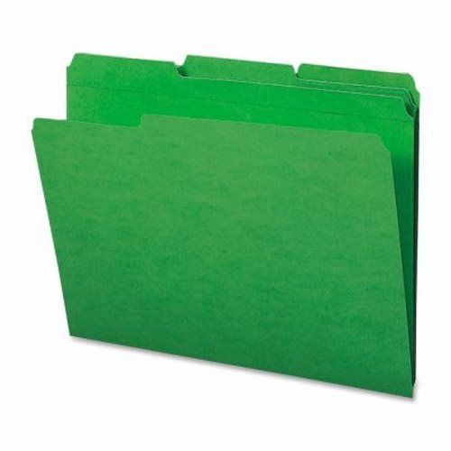 Sparco File Folder, Ltr, 11PT, 1/3&#034; Exp, 100/BX, Green (SPRSP21271)