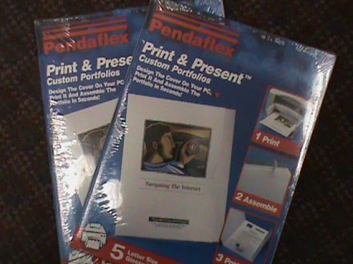 Pendaflex - Print &amp; Present Custom Portfolios - Lot of 2 - New