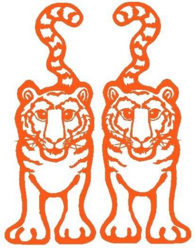 30 Custom Orange Tiger Art Personalized Address Labels