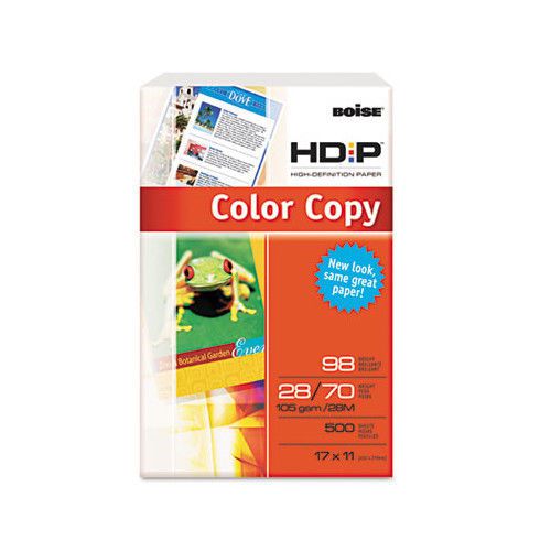 Boise® Hd:P Color Copy Paper, 98 Brightness, 28Lb, 11 X 17, 500 Sheets/Ream