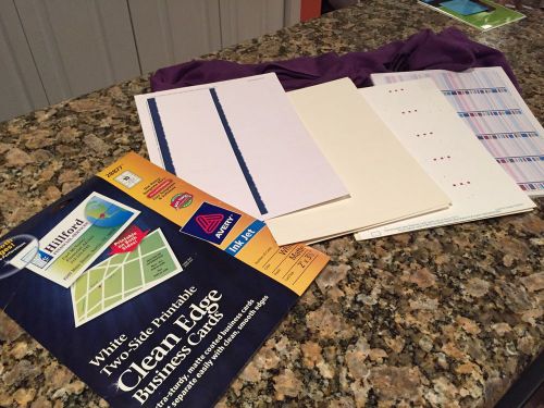 Business Card Blanks; Mixed Lot; 40 Plus Sheets