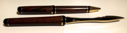 Classic Executive Cigar Style Pens - Cocobolo Pen and Letter Opener Set