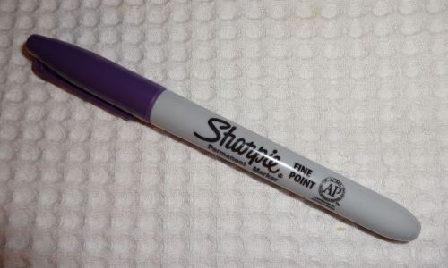 1 sharpie permanent marker - fine point  - purple - new! for sale