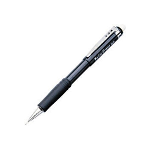 3 Pentel Twist-Erase III 0.9mm Mechanical Pencil, Black Barrel, Each PEN QE519A