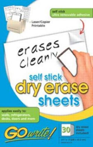 Pacon GoWrite! Dry Erase Sheets Adhesive 11&#039;&#039; x 17&#039;&#039; 5 Sheets