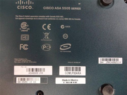 CISCO ASA5505 SERIES Adaptive Security Appliance