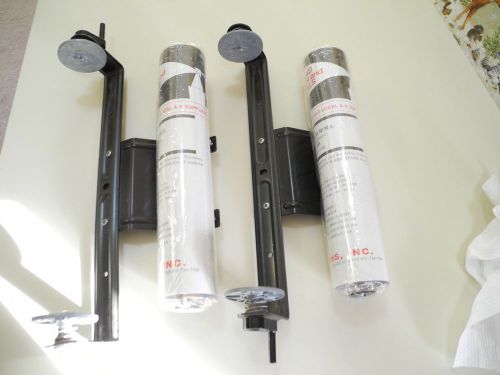 3M Overhead Projector Brackets and Two non-3M 10.5x 50 transparency film rolls