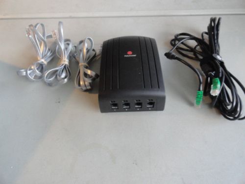 Polycom PVS-XX19-Q + (3) ISDN Cables &amp; (1) Cat-5 Cable