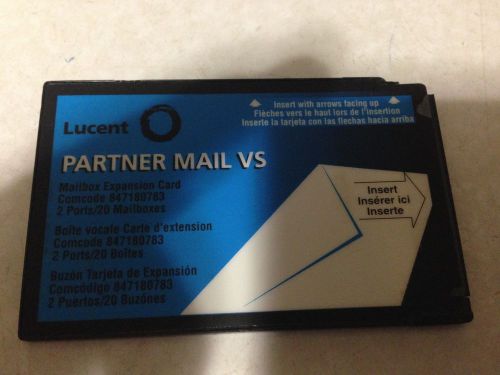 AVAYA Partner ACS VS Mailbox Card 2 port 20 Mailbox. Comcode: 847180783
