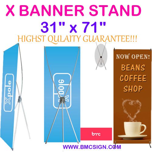 31&#034; x 71&#034; X-BANNER STAND