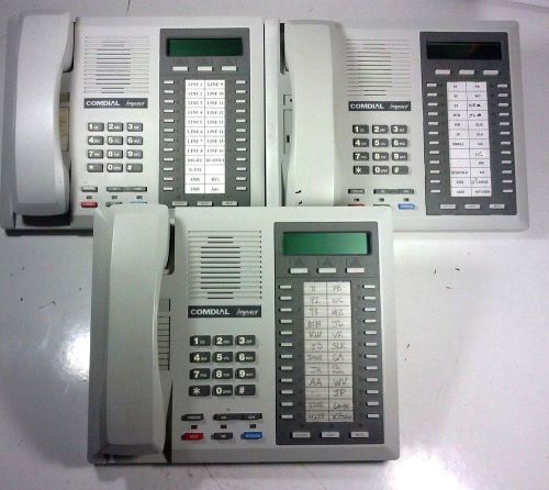 Comdial Impact 8024S-PT Corded 24 Button Office Speaker Phone LOT OF 3