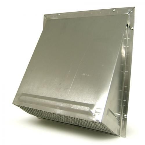 Aluminum 6&#034; Wall Cap with Damper and Screen