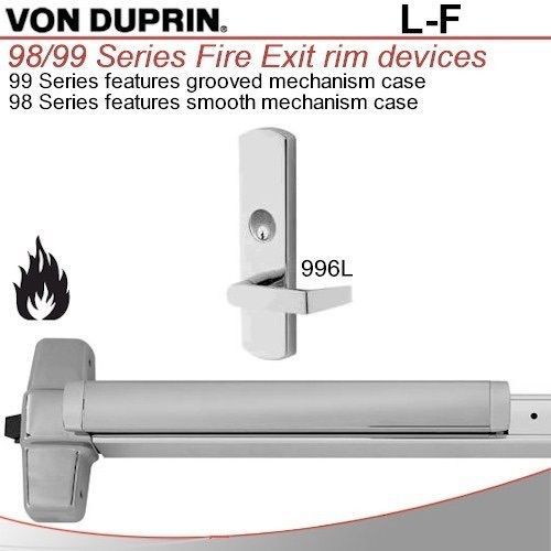 New von duprin 99 eo exit / panic device with 996l trim for sale