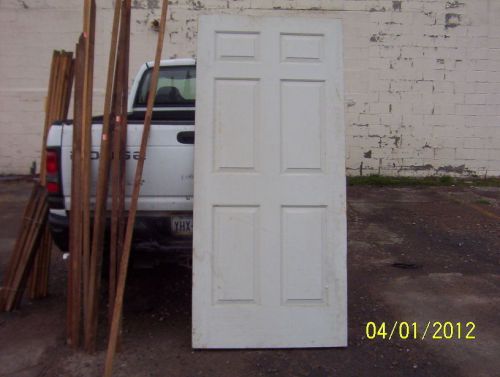 6 PANEL INTERIOR DOOR/ STAMPED MASONITE/ NEW/ WHITE/ 36&#034; X 80&#034;