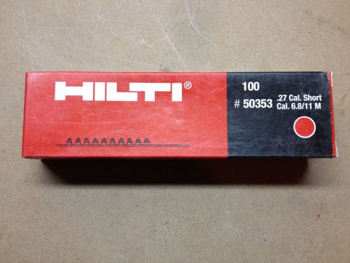 Hilti Cartridge 6.8/11 M .27 Cal Red - Heavy Strength Use w/DX 460, DX 351, DX36