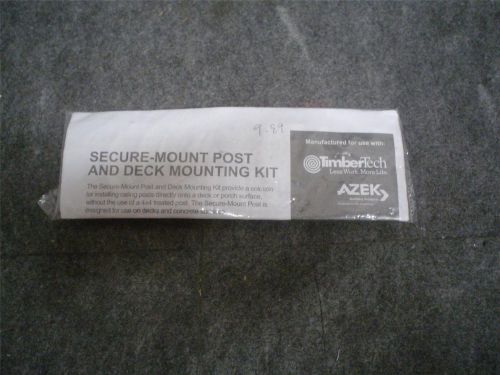timbertech azek secure-mount post and deck mounting kit