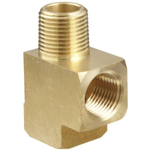 NEW Brass Pipe Fitting 3/8&#034; Female x 3/8&#034; Male x 3/8&#034; Female Street Tee Connects