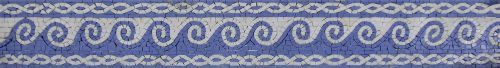 Waves Blue Synthetic Light Pool Marble Mosaic BD165