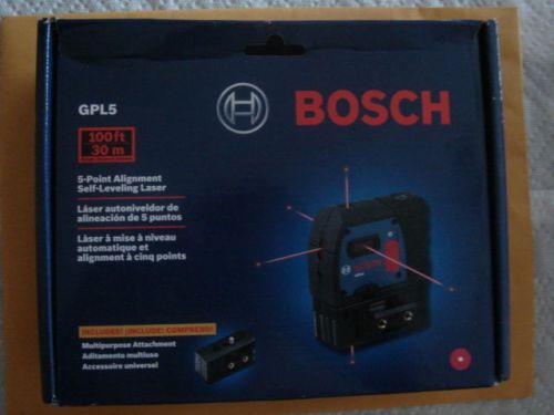 Bosch Bosch GPL5 5-Point Self-Leveling Alignment Laser Level sealed BOX