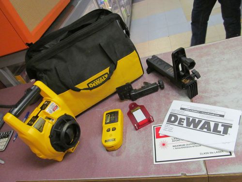 DEWALT DW074KD Self Leveling Interior/Exterior Rotary Laser + Detector &amp; Clamp.