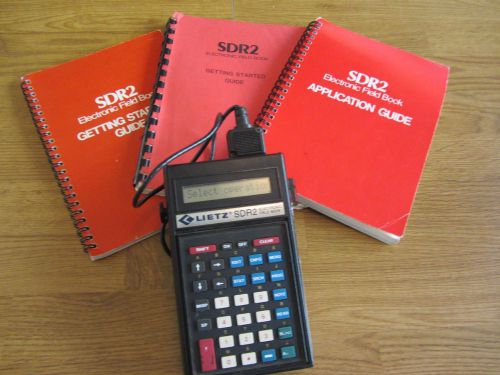 Lietz SDR2 Electronic Field Book with Case, Cables and Manuals - Free Shipping