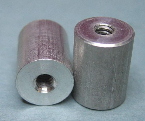 20 - pieces aluminum spacer standoff 1/2&#034;-long 3/8&#034;-o.d. 6-32 threads for sale