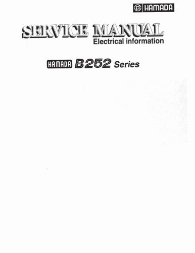 Hamada B252 Series Service Manual (043)