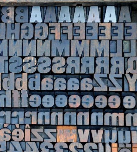 letterpress wood printing blocks 199 pcs 0.71&#034; tall alphabet type woodtype ABC
