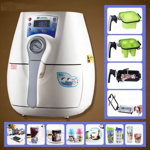 Mini 3d vaccum heat press machine for phone case,mug,plate with samples gifts for sale