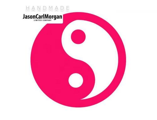 JCM® Iron On Applique Decal, Yin Yang Neon Pink