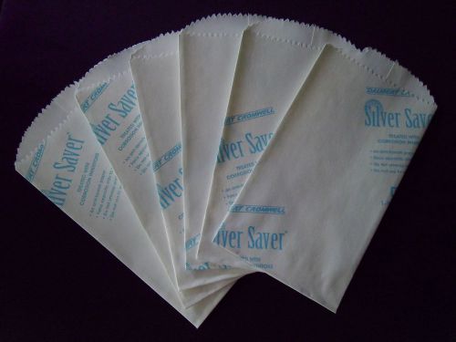 6pc. Silver Saver 3x5 Bags - Anti Tarnish Paper - Protects Up To 2 Years - NEW