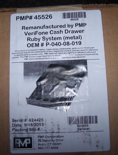 RUBY VERIFONE CASH DRAWER P/N P040-08-024