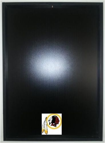 Jersey Display Case Frame Black Football Washington Redskins Logo Decal NEW