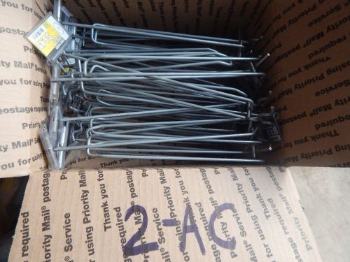 Peg Board Hooks 8&#034; Double bar with price Placard lot of 25 Pcs.