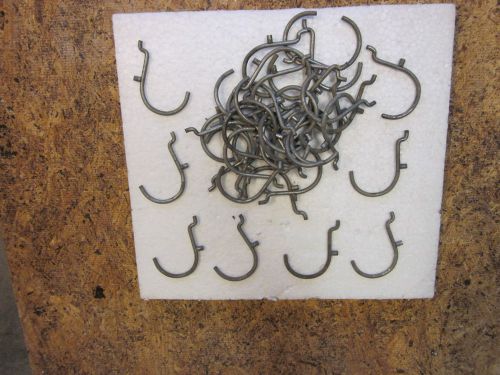 Lot of 108 various size used peg board hooks. Pictures are of actual items.