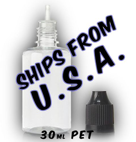 5pcs 30ml PET Dropper Bottle w/ Long Tip and Cap eye drop vape eJuice diy oil