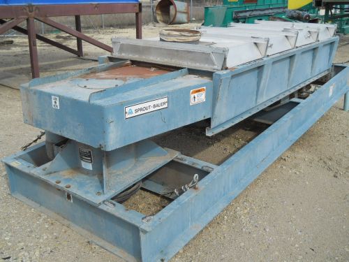 Andritz sprout waldron bauer 3.5 x 7 triple deck shaker, 3 discharge new in 1992 for sale