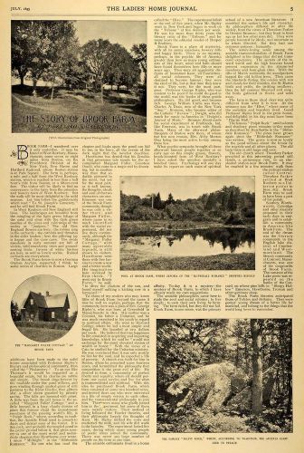 1895 article brook farm west roxbury massachusetts hezekiah butterworth lhj5 for sale