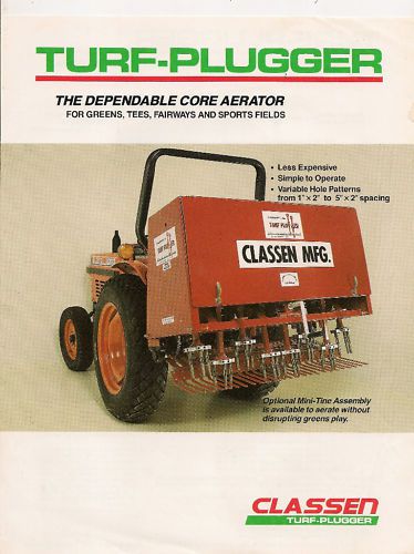 Classen Turf Plugger Brochure 90A