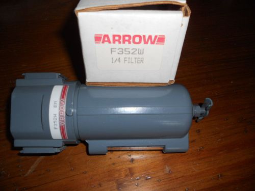 Nib arrow pneumatic 1/4&#034;  particulate air line filter f352w for sale