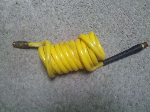 Polyurethane Coiled Air Hose, 1/4-Inch 9 foot, Used