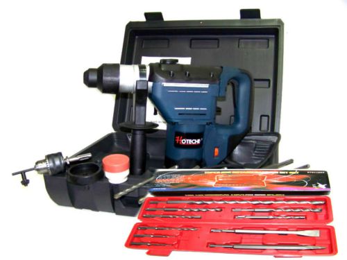 1-1/2&#034; electric demolition hammer drill 1.5 hp + 10 pc sds drill bits  hoteche for sale