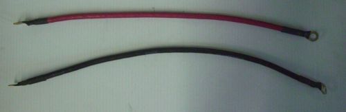 Pair of Battery Terminal Wires LONG Positive &amp; Negative Small Engine Generator