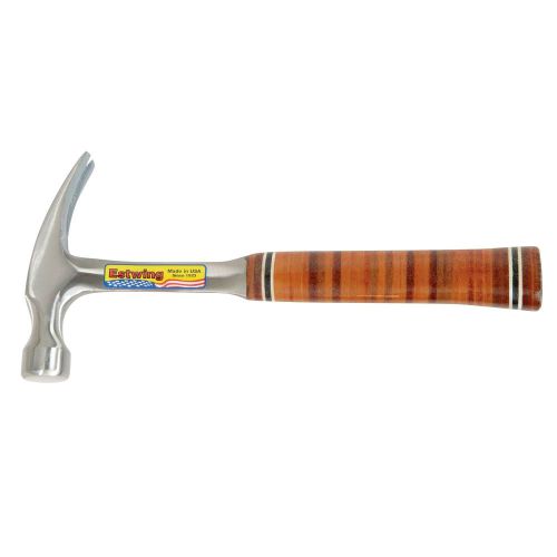 Estwing  E16S 16oz 12.5&#034; Claw Rip Steel Hammer with Leather Grip Handle
